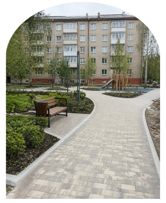 Благоустройство двора МКД под ключ в Славгороде от 260025 р. | Метпроект-Слд